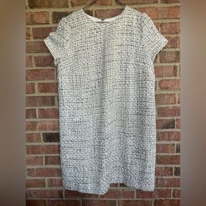Ann Taylor Metallic Tweed Career Sheath Dress